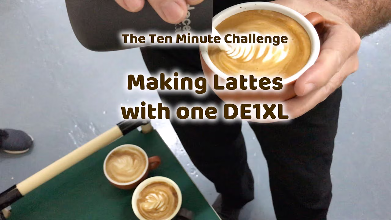 10-Minuten-Challenge #4: Milchkaffee, 1x DE1