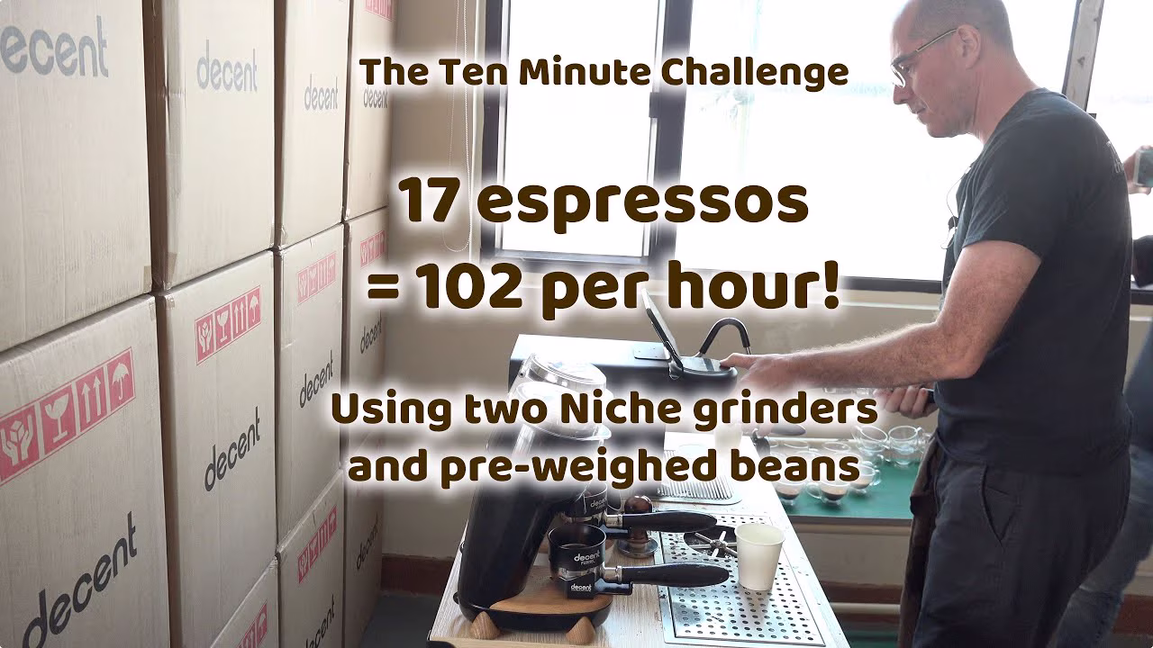 10-Minuten-Challenge Nr. 5: 17 Espressi = 102 pro Stunde!