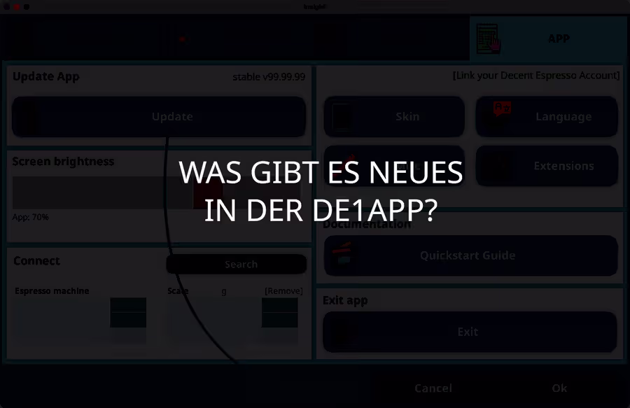 Was gibt es Neues in der DE1app?