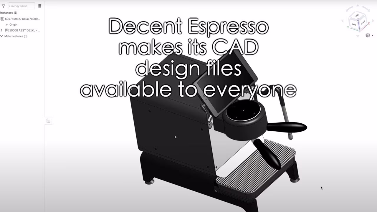 Fichiers CAO de Decent Espresso