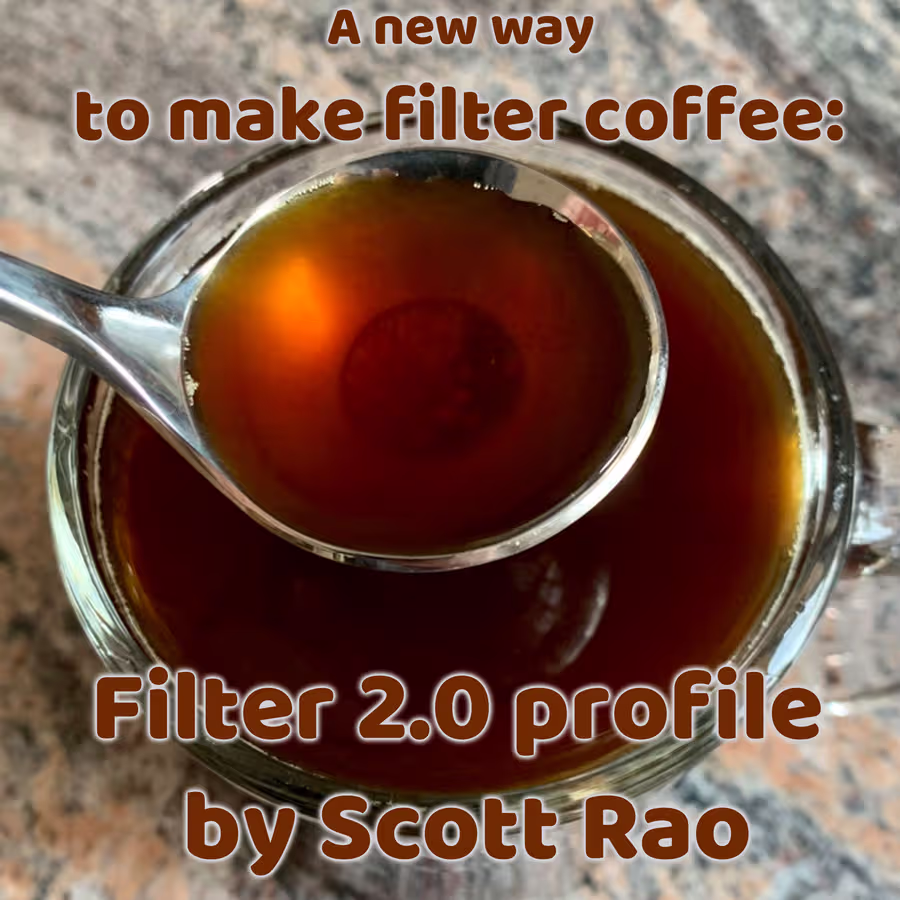 A new way to make filter coffee: Filter 2.0 profile by Scott Rao