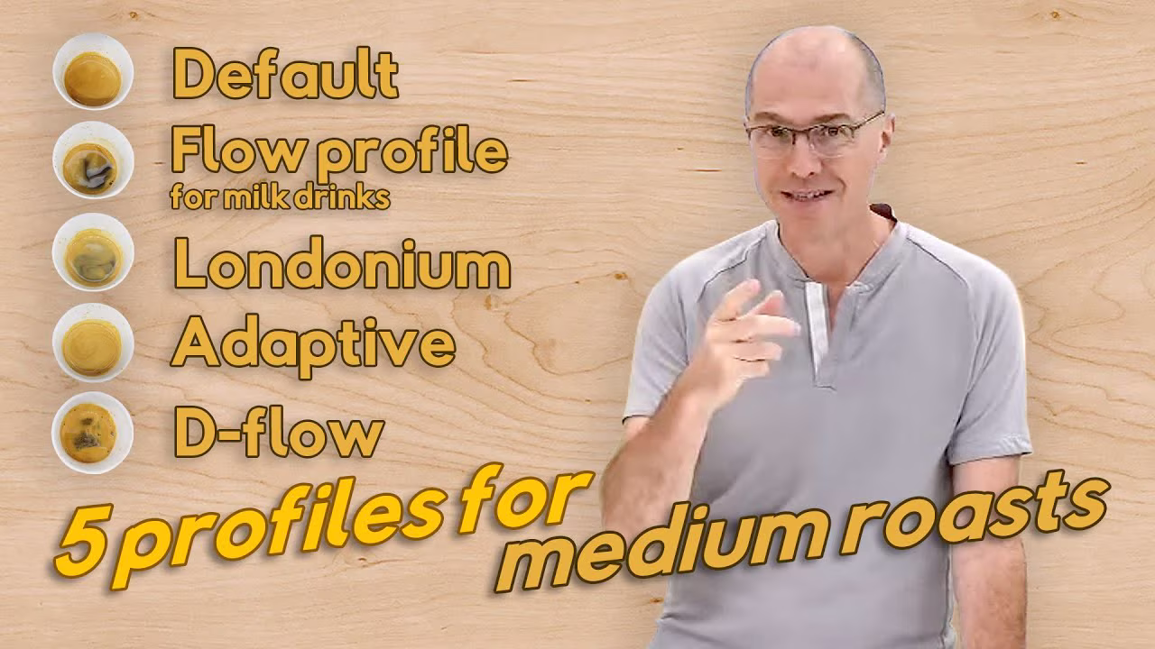 5 profiles for medium roasted beans