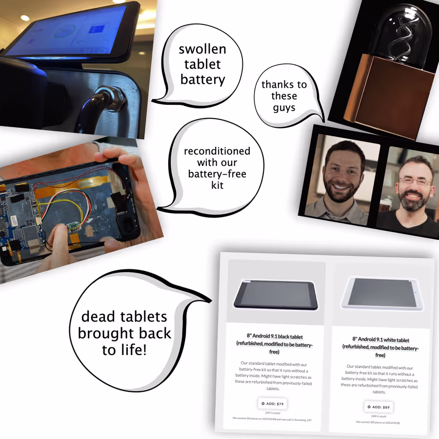 Dead tablets, brought back to life