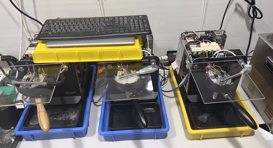 Prueba de MTBF (tiempo medio entre fallos) en Decent Espresso