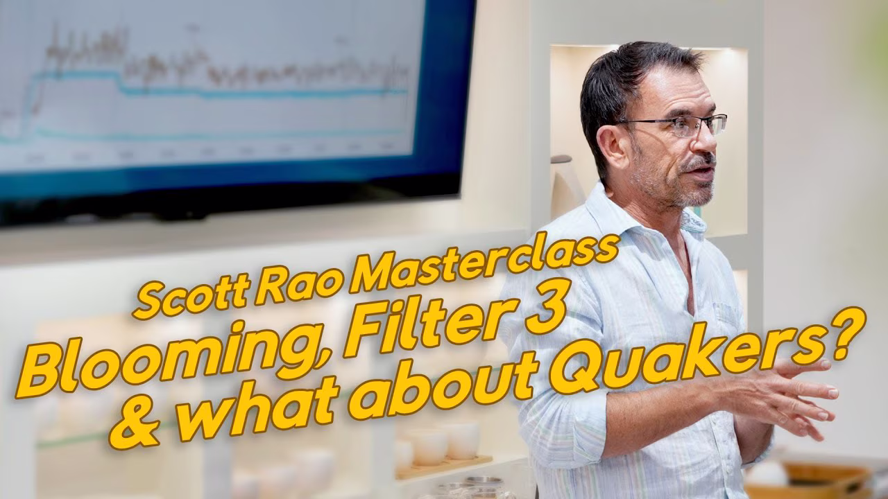 Clase magistral de Scott Rao sobre Blooming Espresso, Filter 3 y ¿qué hay de quakers?
