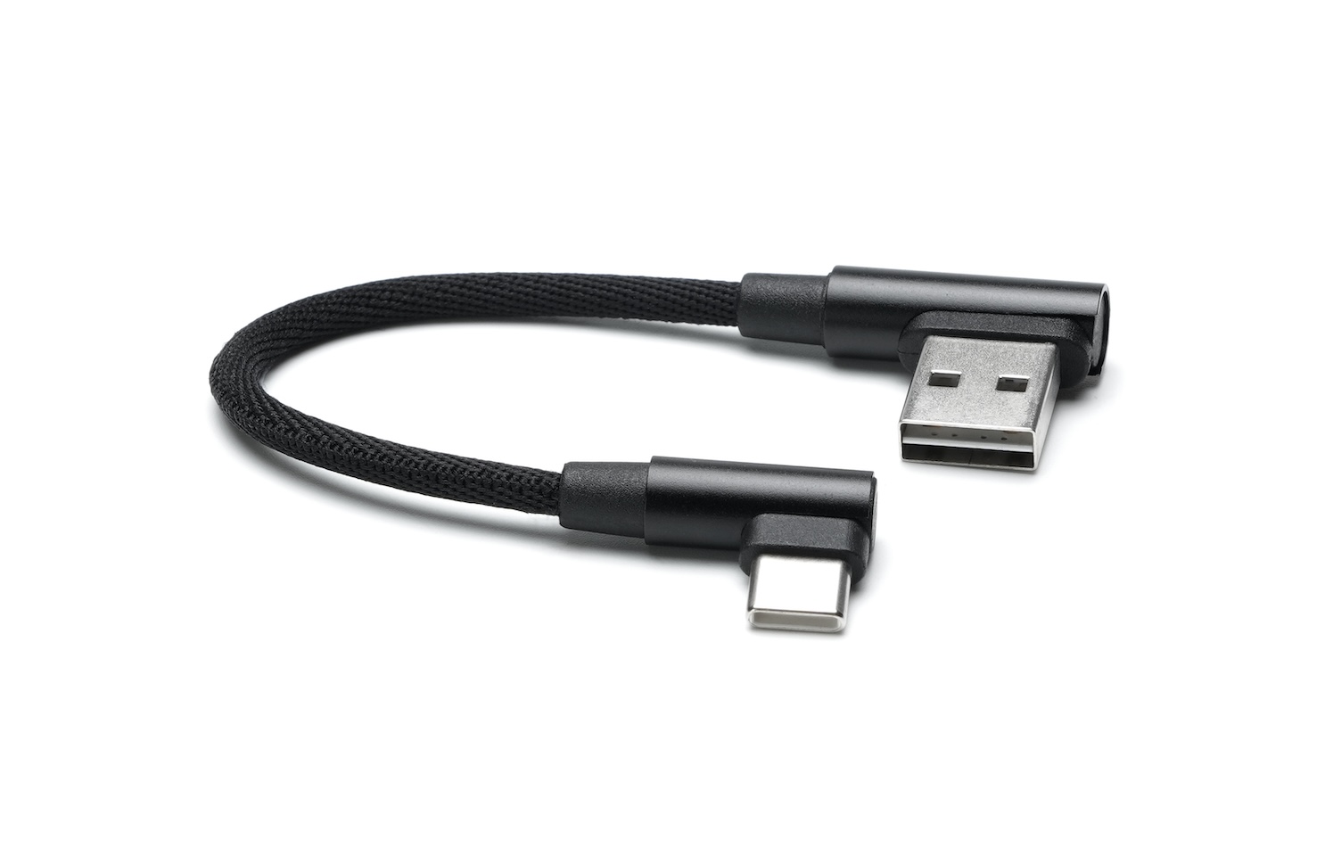 Black USB-A cable to USB-C , v1