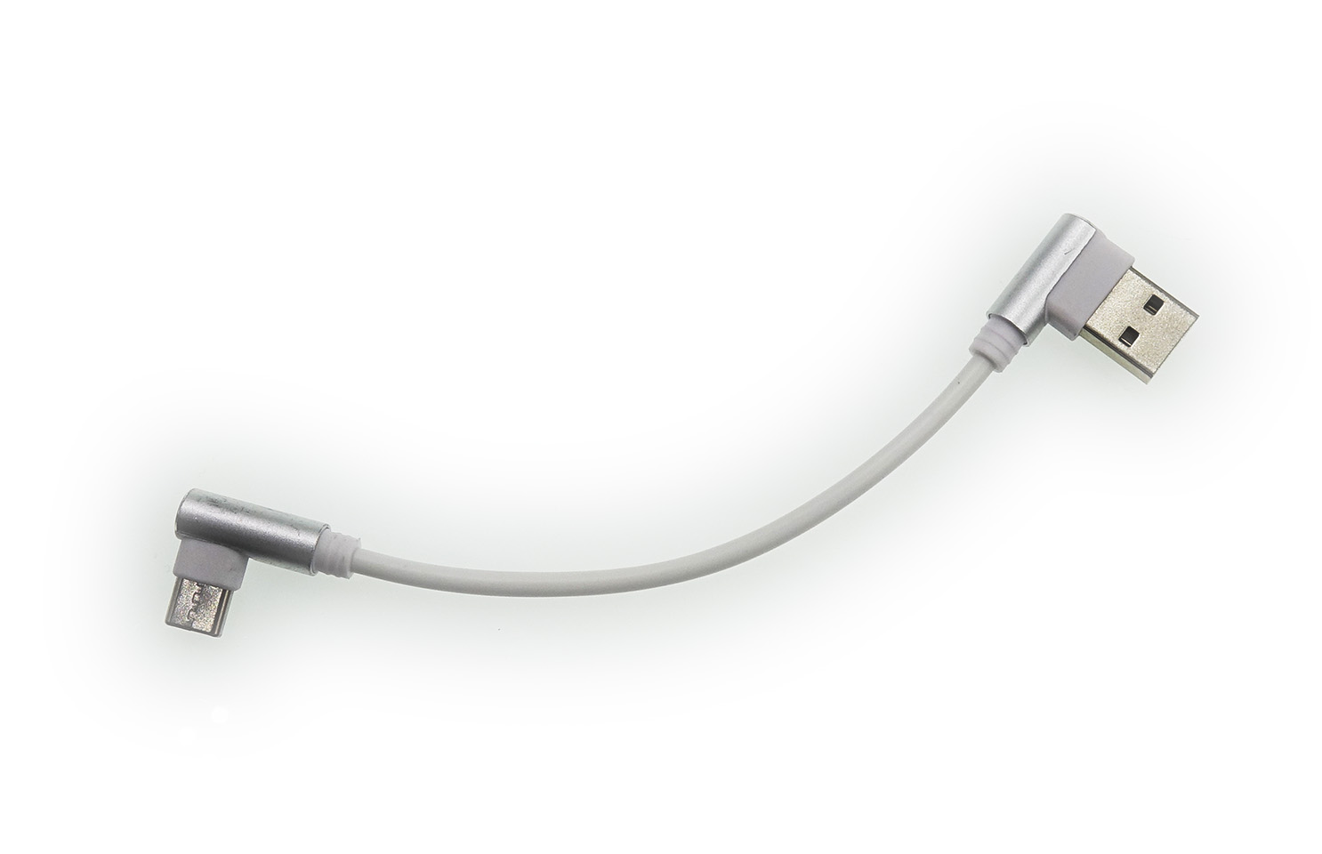 White USB-A cable to USB-C