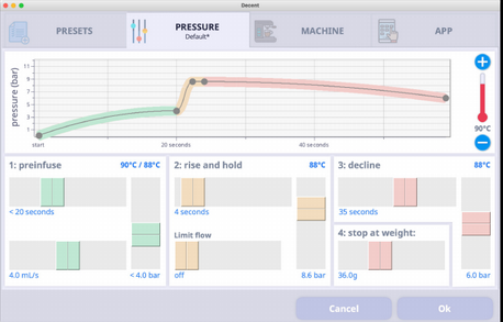 View on the DE1app