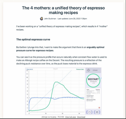 Blog post by John