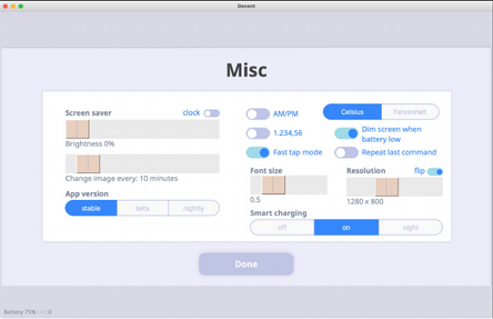 Native-looking widget, light mode