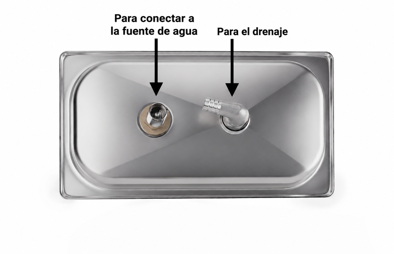 Instalación de la enjuagadora encastrada