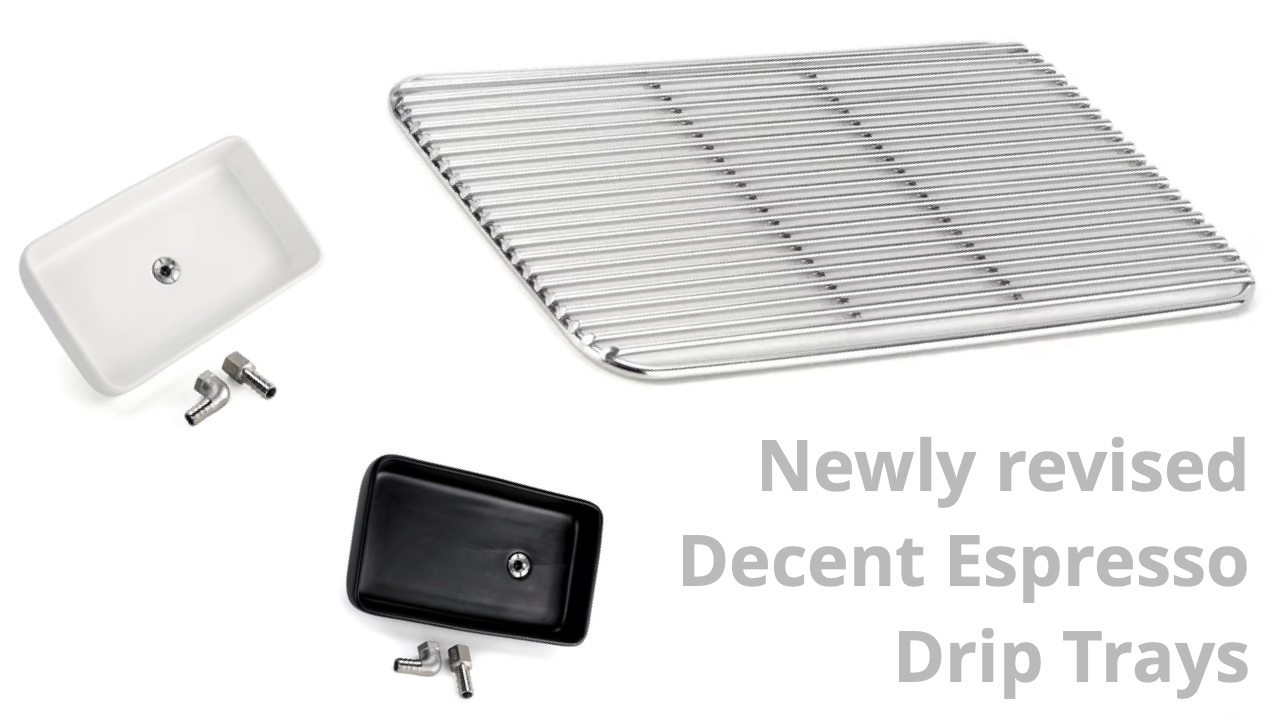 Newly revised DE1 Drip Trays