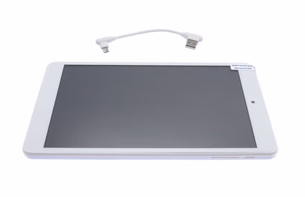 Android 8.1 tablet (White) with USB micro cable