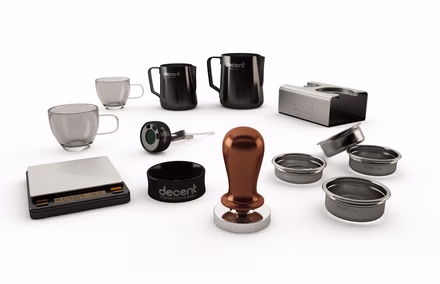 SALE 30%: Barista Kit without a suitcase, V1 tamper grooved (Simplescale/Fahrenheit)