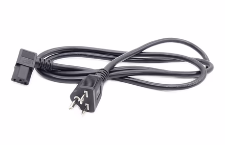 DE1 電源線（美國 220V NEMA 6-15）右彎頭插頭