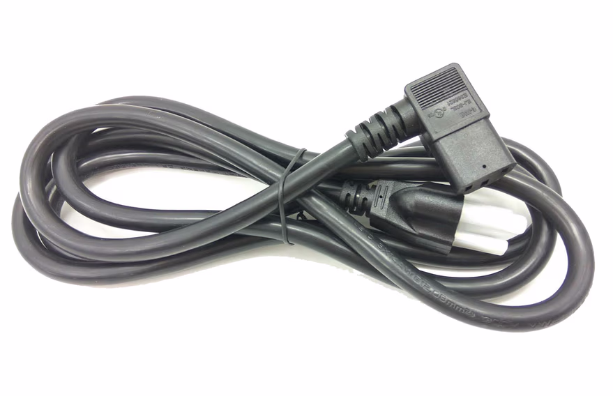 电源线 (美国 100V-220V) 直角插头