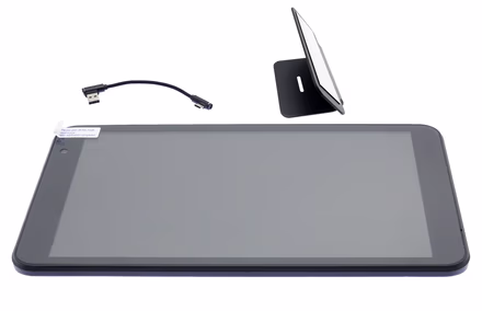 Warranty Replacement Android 9.1 tablet (Black) with USB C cable and tablet stand v1.43/v1.44