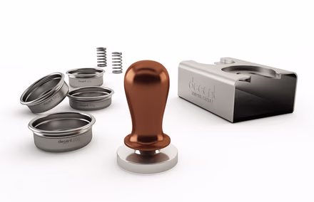 SALE 30%: tamping kit without suitcase (v1 tamper, grooved)