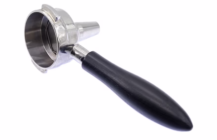 Tea portafilter with black handle